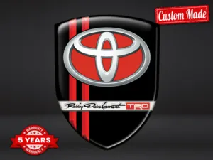 Toyota Insignias Auto Personalizadas Resistentes Alta Calidad X
